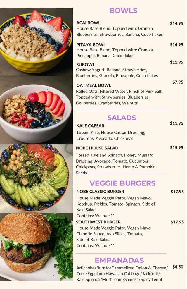 Nobe Yoga, Vegan Cafe, Massage & Skin Care